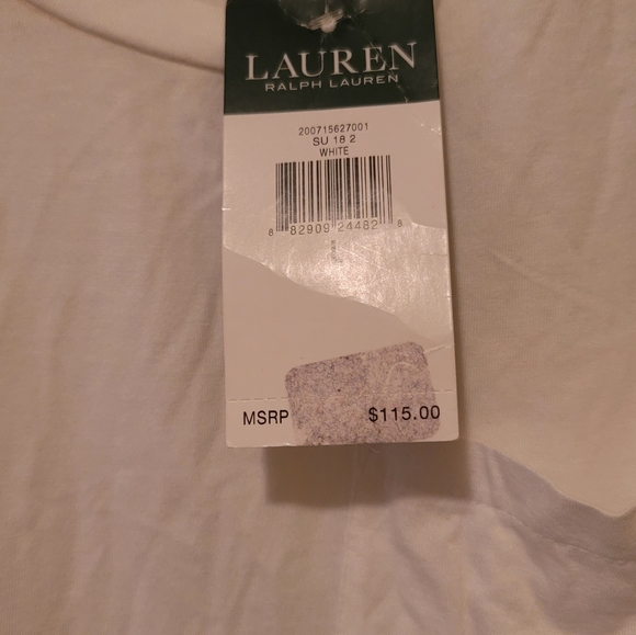 NWT Ralph Lauren Red Pink Paisley Print T-shirt Dress Size L - Picture 7 of 8